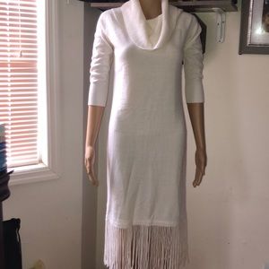 NWOT NY & Co. Ivory 3/4 Sleeve Dress Sz XS
